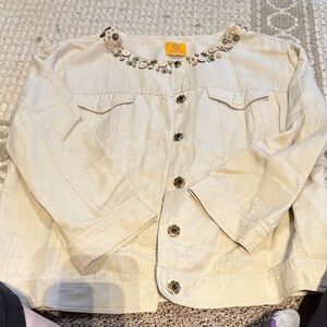 Ruby Rd. Tan and Gold Fabric